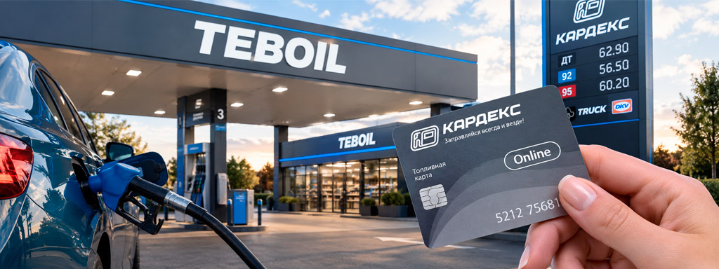 Топливные карты Кардекс для АЗС Тебойл